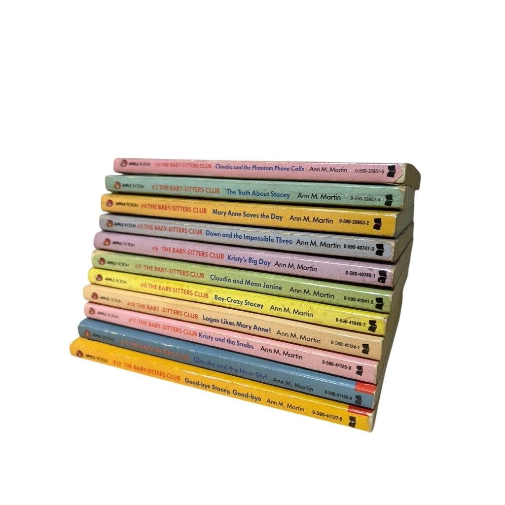 Vintage Babysitters Club Set of 11 Books 2 3 4 5 6 7 8 10 11 12 13
