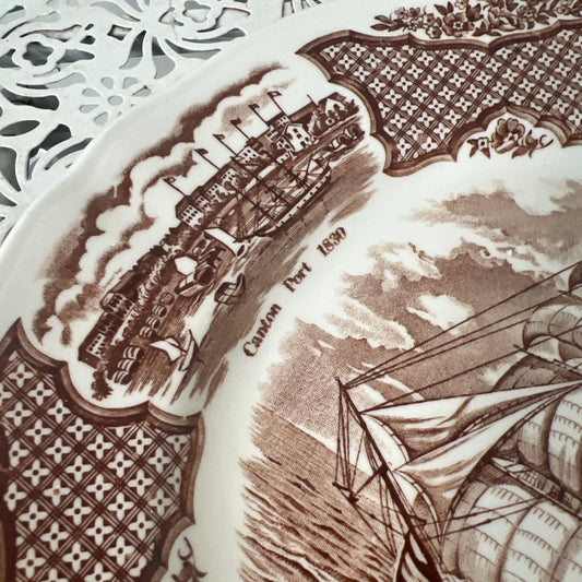 Set of 2 Meakin Fair Winds The Friendship of Salem 10 1/2" dinner Plates