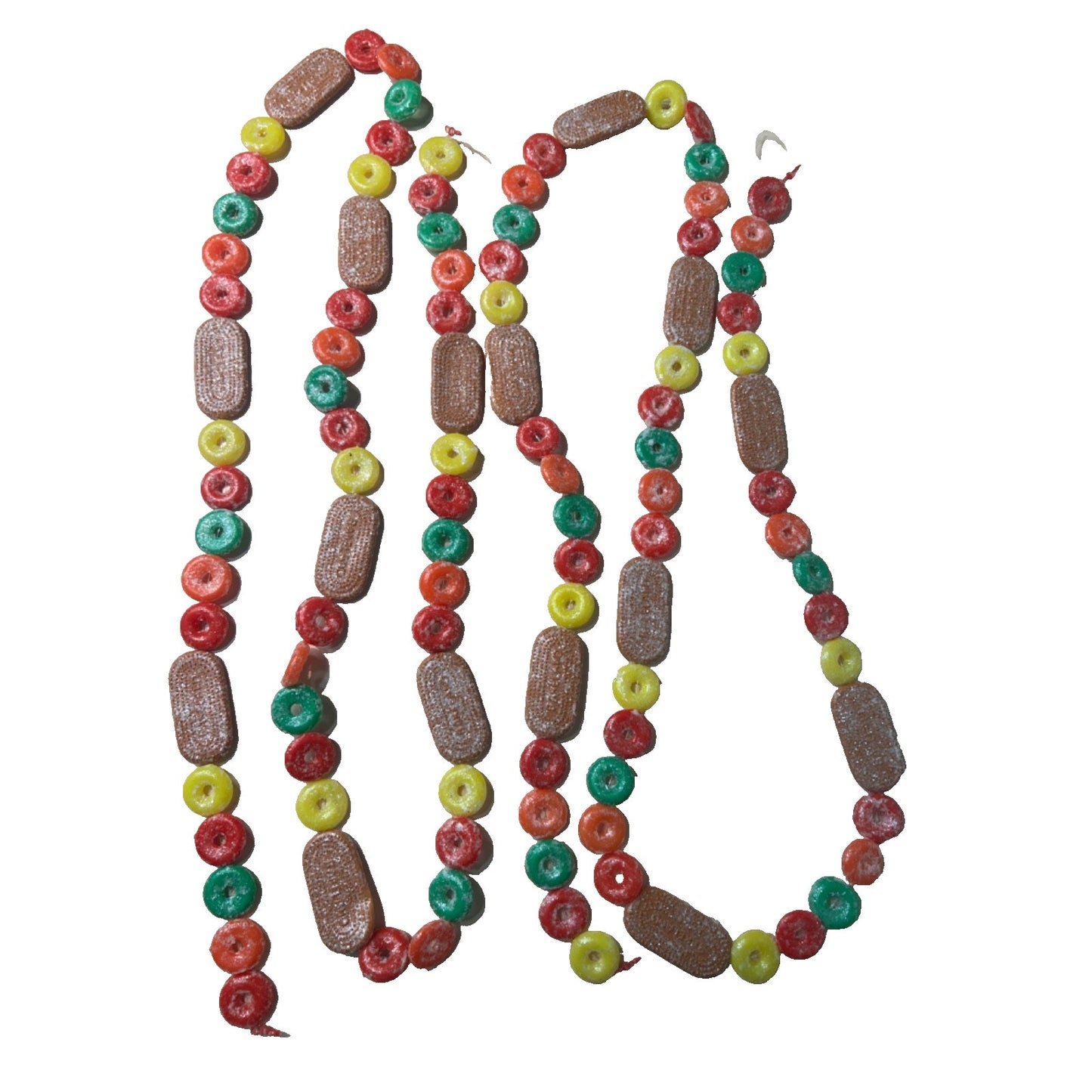 Vintage Blow Mold Plastic Sugared Lifesaver Bakeland Gingerbread Garland