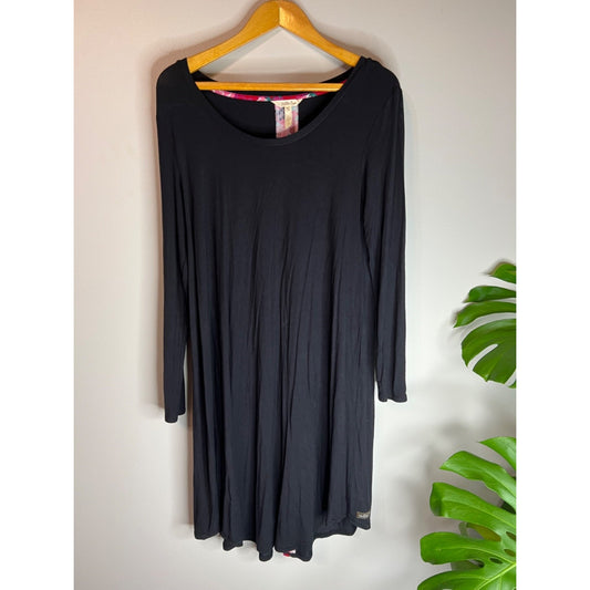 MATILDA JANE Moments With You Dress Women’s Sz M - Paint It Black -Minimalist