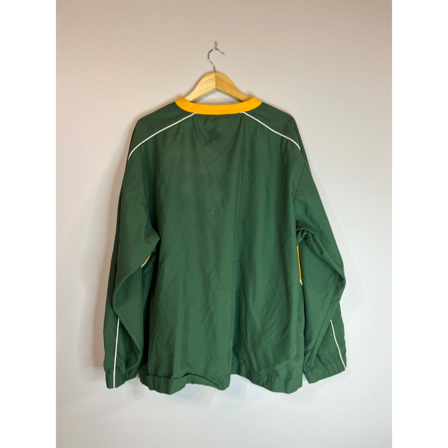 Team Apparel Jacket, Mens XXL NFL Green Bay Packers Pullover Vented Jacket