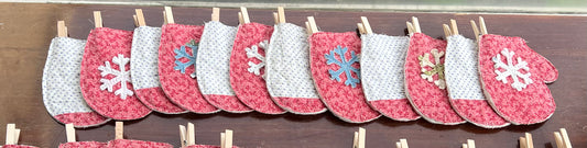 12 Days of Christmas Mitten or stocking garland
