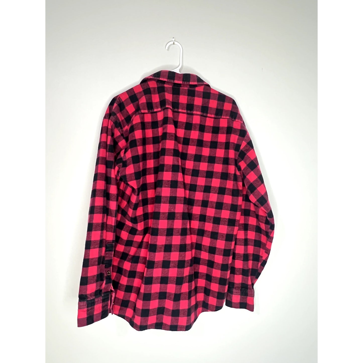 The Vermont Flannel Co Shirt Men Medium Red Buffalo Plaid Classic 2 Chest Pocket