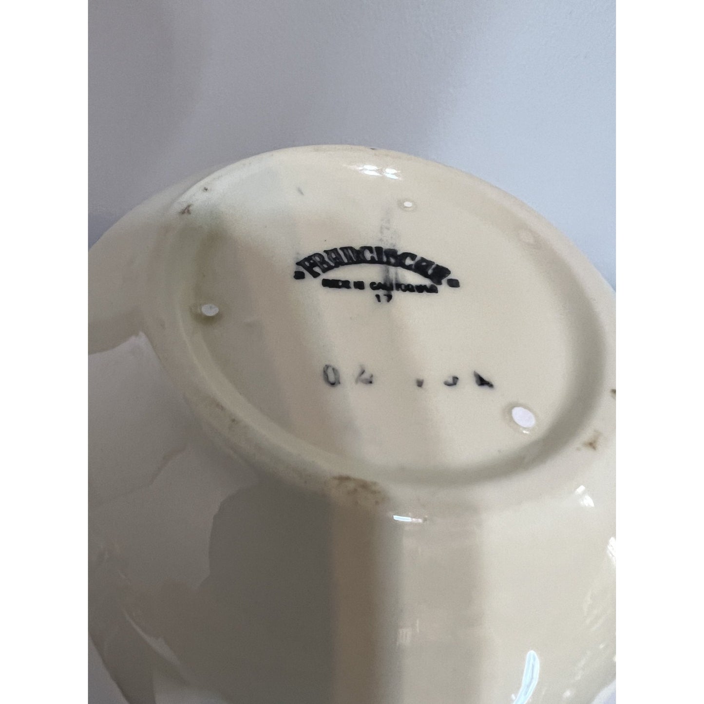 Franciscan Apple Handled Milk Pitcher 6" Gladding McBean USA California