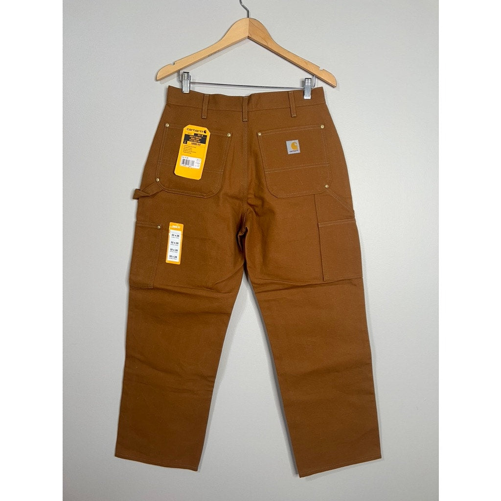 NEW Carhartt B01 Pants Mens 32x28 Double Knee Duck Canvas Loose Fit Union USA