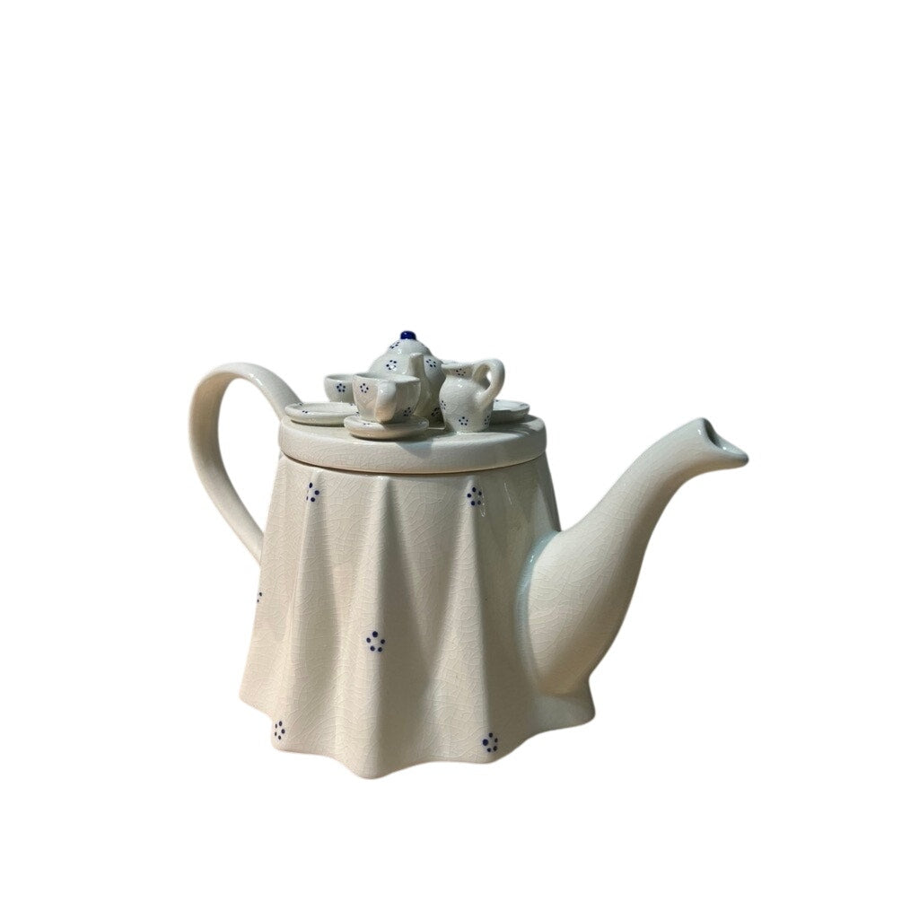 1987 England Sunshine Ceramics Paul Cardew Tea For Two Teapot Vintage