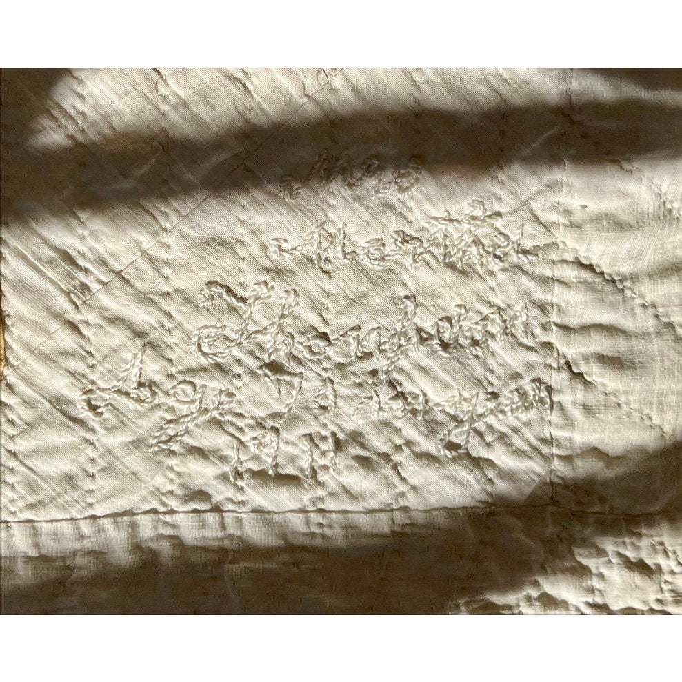 1911 Vintage Yellow & White Springtime Quilt