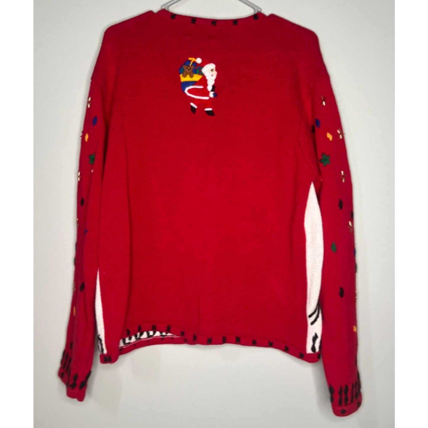 Designers Originals Studio Women's Ugly Christmas Sweater XL Long Sleeve Red