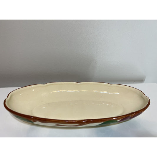 Vintage Franciscan Apple Oval Pickle Dish 8.5" Relish Tray Made in USA- USA mark