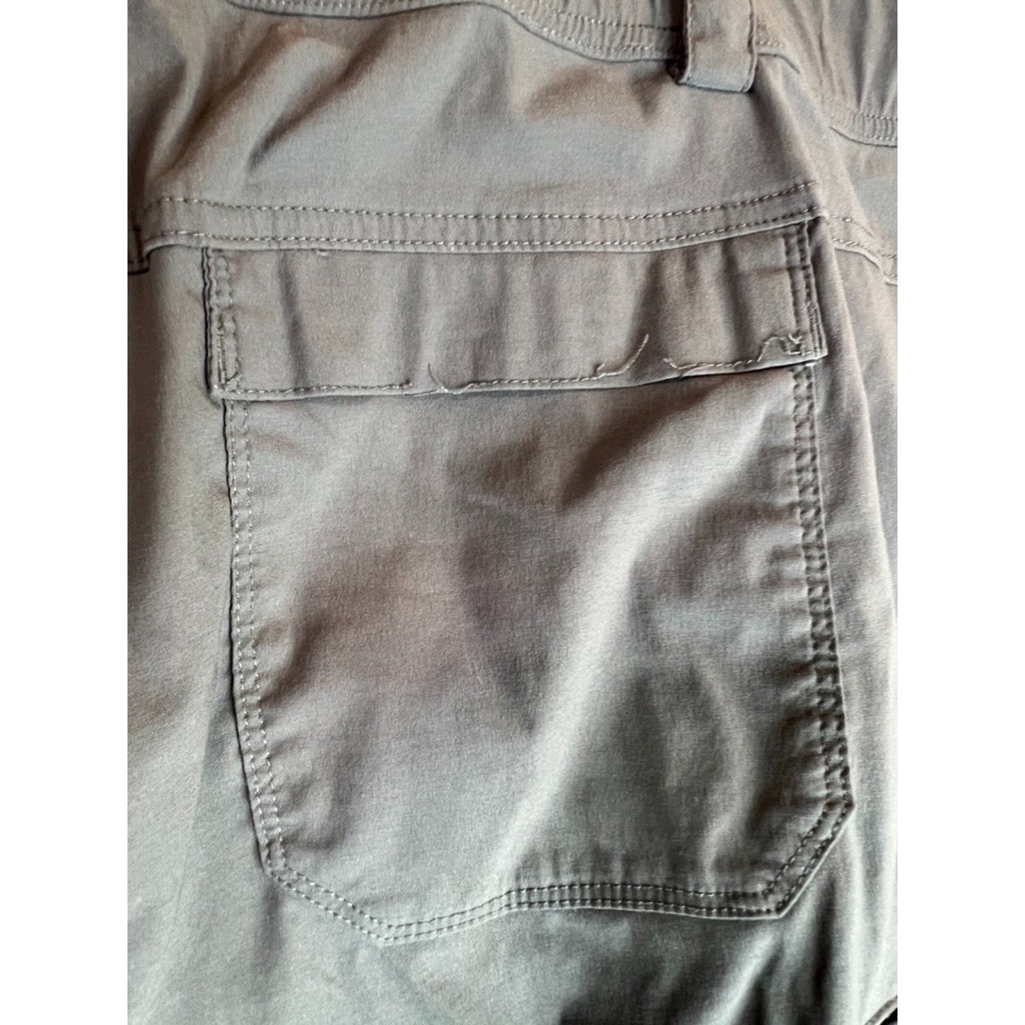 Duluth Trading Cargo Capri Pants Women 24W Dry on the Fly Stretch Nylon Hiking