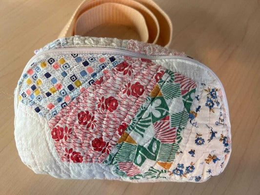 Vintage 1930 Dresden Plate Crossbody Fanny Pack Bag