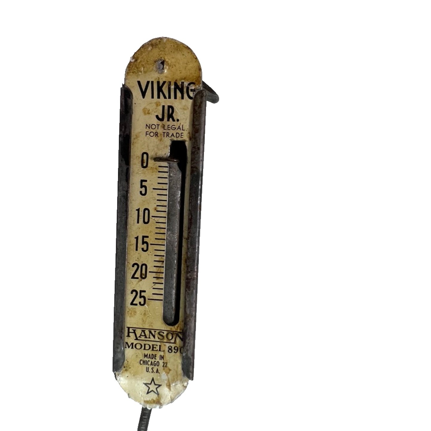 Vintage Hanson 1980's 90's Viking Jr. Fish Spring Scale 25 Lb. Model 890