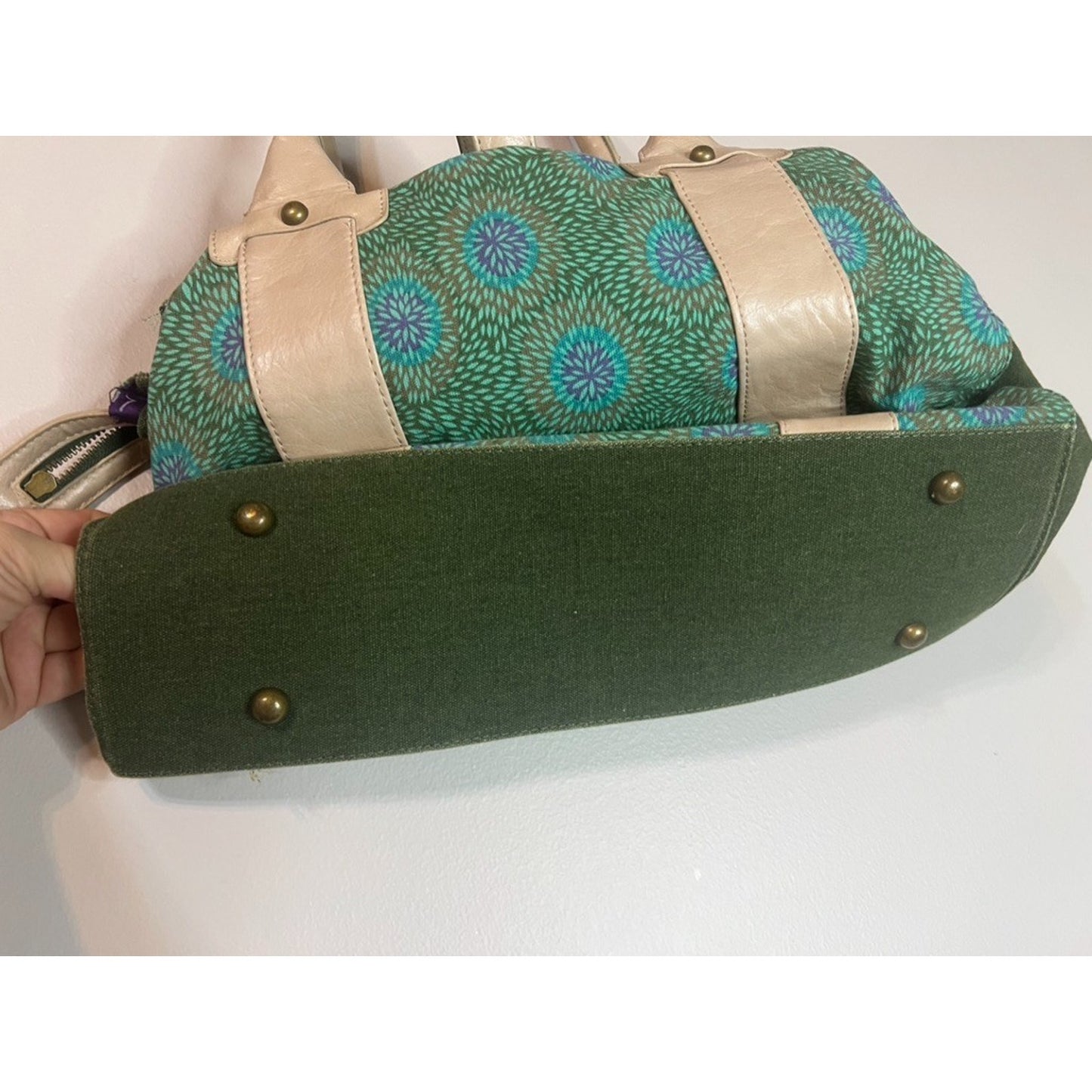 Desigual Artsy Colorful Polkadot Leather Convertible Messenger Bag | Women's OS
