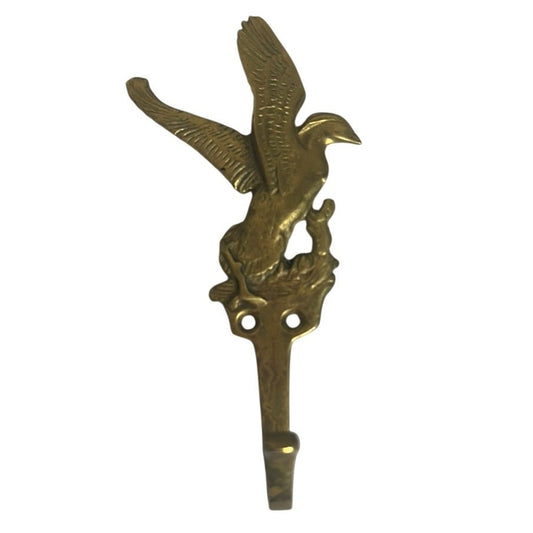 Vintage Brass Duck or Goose Coat Hook.