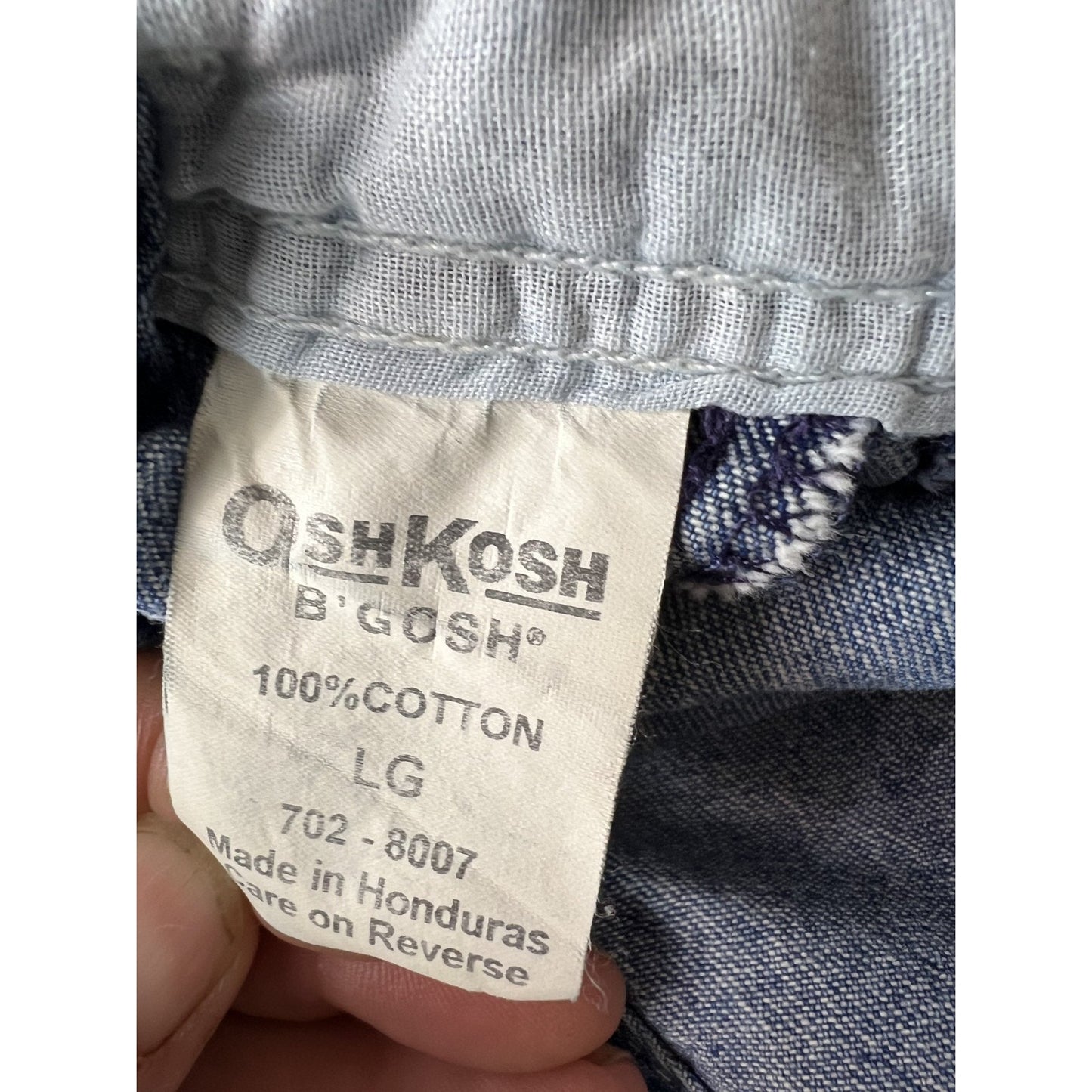 VTG Osh Kosh B'Gosh Baby Overalls Shortalls Vestback 6-9 months Denim 90's Y2K