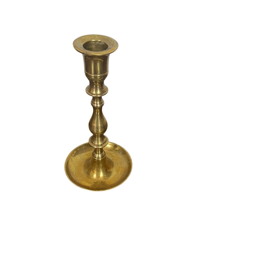 Set of 2 Colonial Style Solid Brass Taper Candlestick Holder Made in India 7"