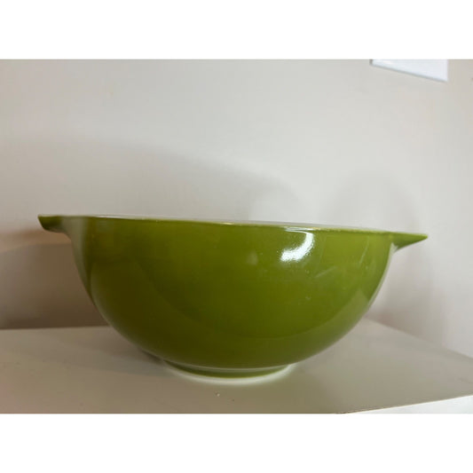 Vintage 1960s Pyrex #443 Verde Green Cinderella Mixing Bowl 2 1/2 Qt Made in USA