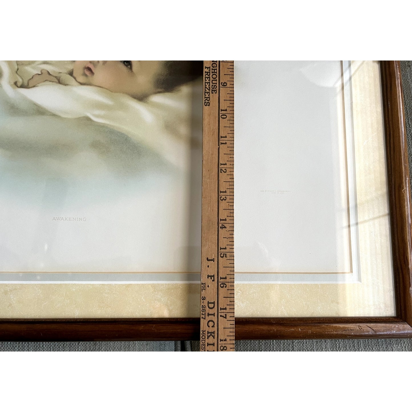 BESSIE PEASE GUTMANN (1876-1960) "Awakening" 25"x18" Wood Framed