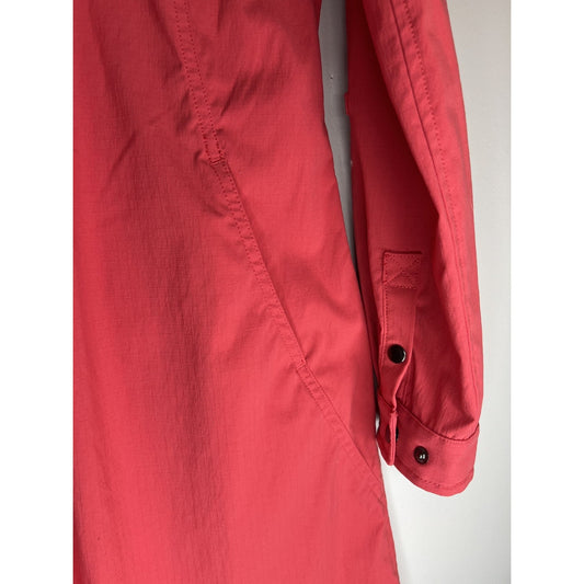 Duluth Trading Co. Pink Small Breezeshooter Breathable Stretch Shirt Dress