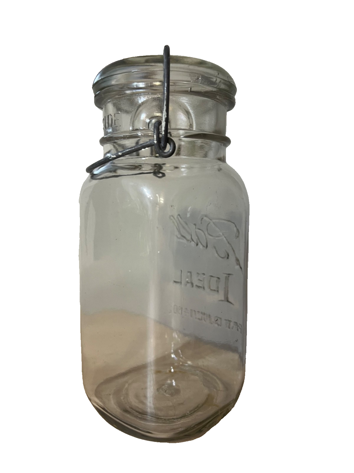 Vintage Ball Ideal Quart Mason Jar Square Body PAT'D July 14 1908 with Lid