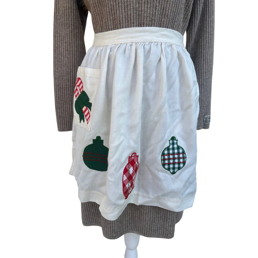 Vintage Christmas Applique Apron, SO pretty!