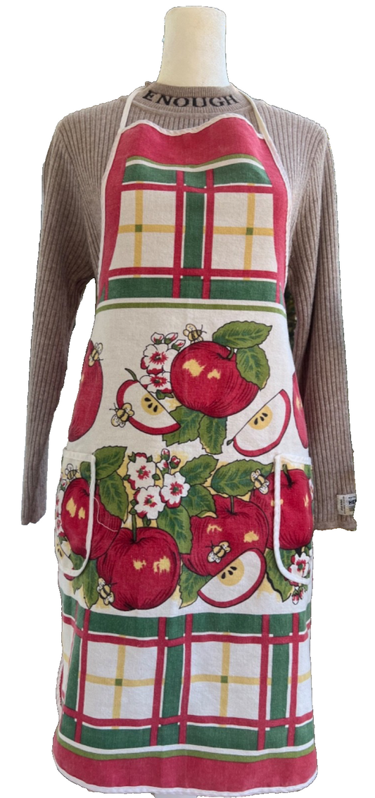 Vintage Full Fall Apple Apron, SO pretty!