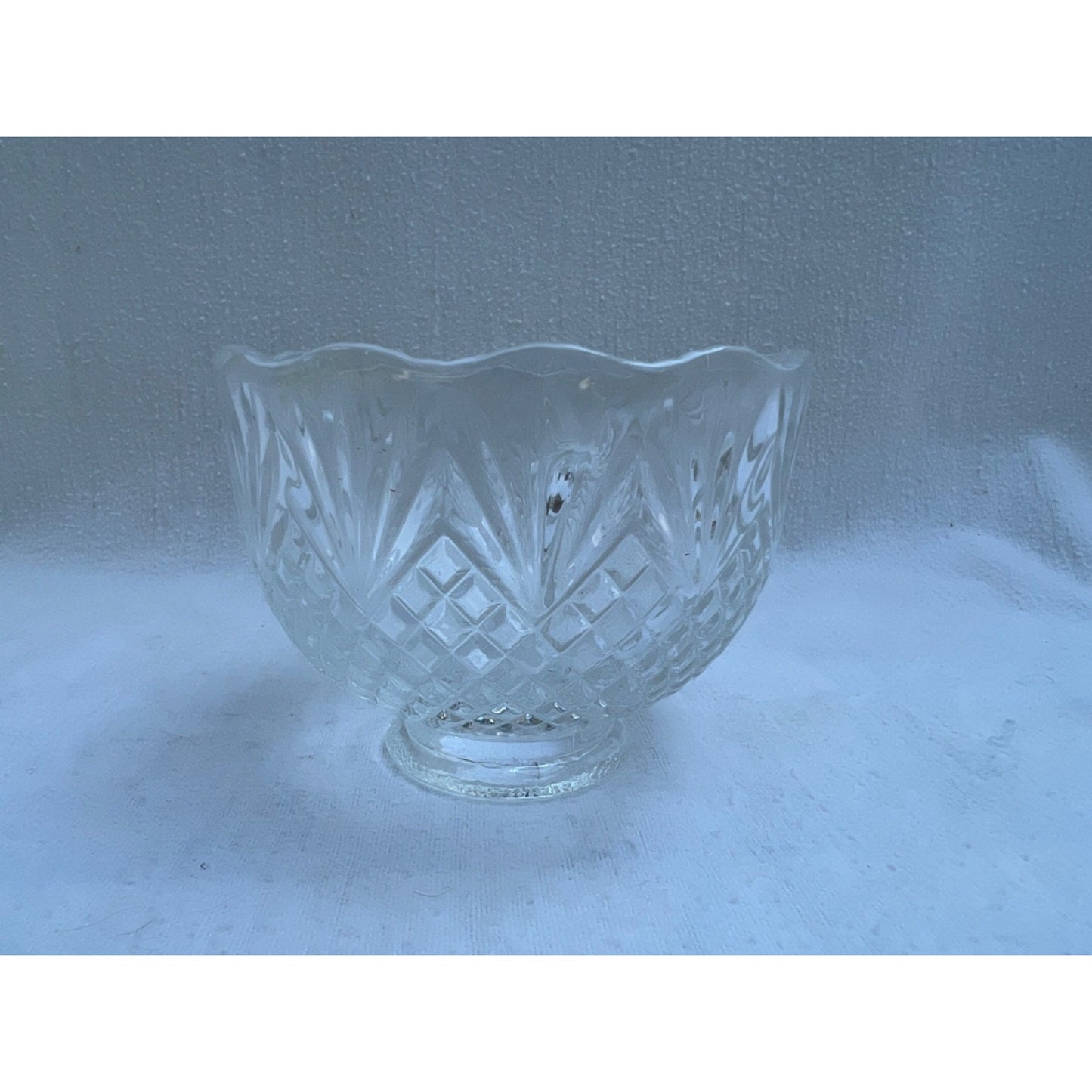 VTG Westmoreland Fairy Lamp Pineapple Clear Glass Candle Shade Only No Base