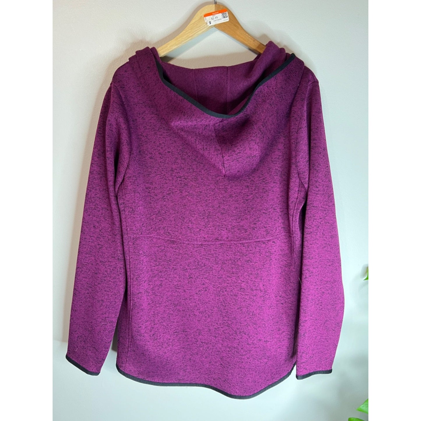 Alpine Design Mulberry Hooded Asymmetrical Zip Fleece Jacket XL
