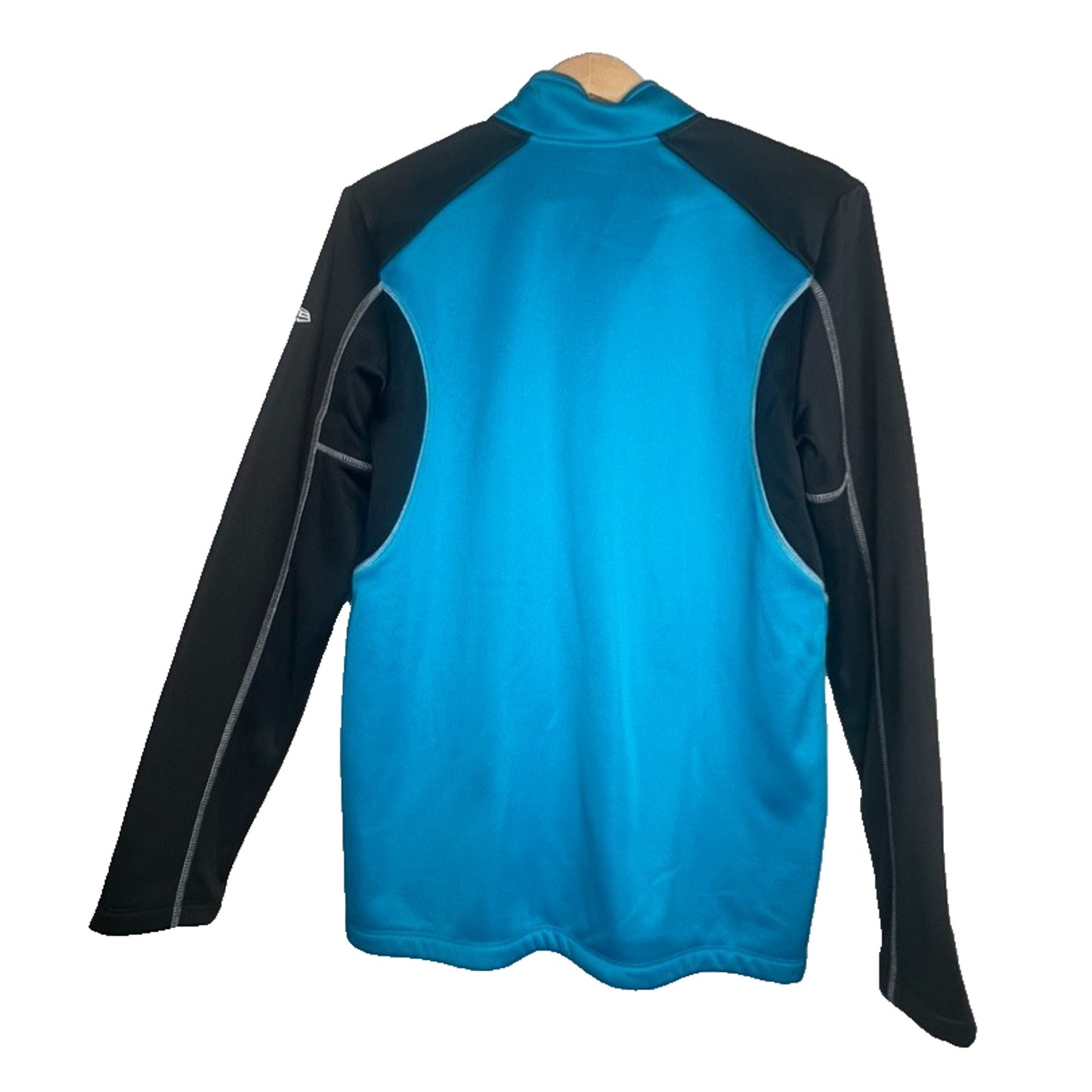 New Era Blue Carolina Panthers Combine Authentic Two-a-Days Half-Zip Jacket