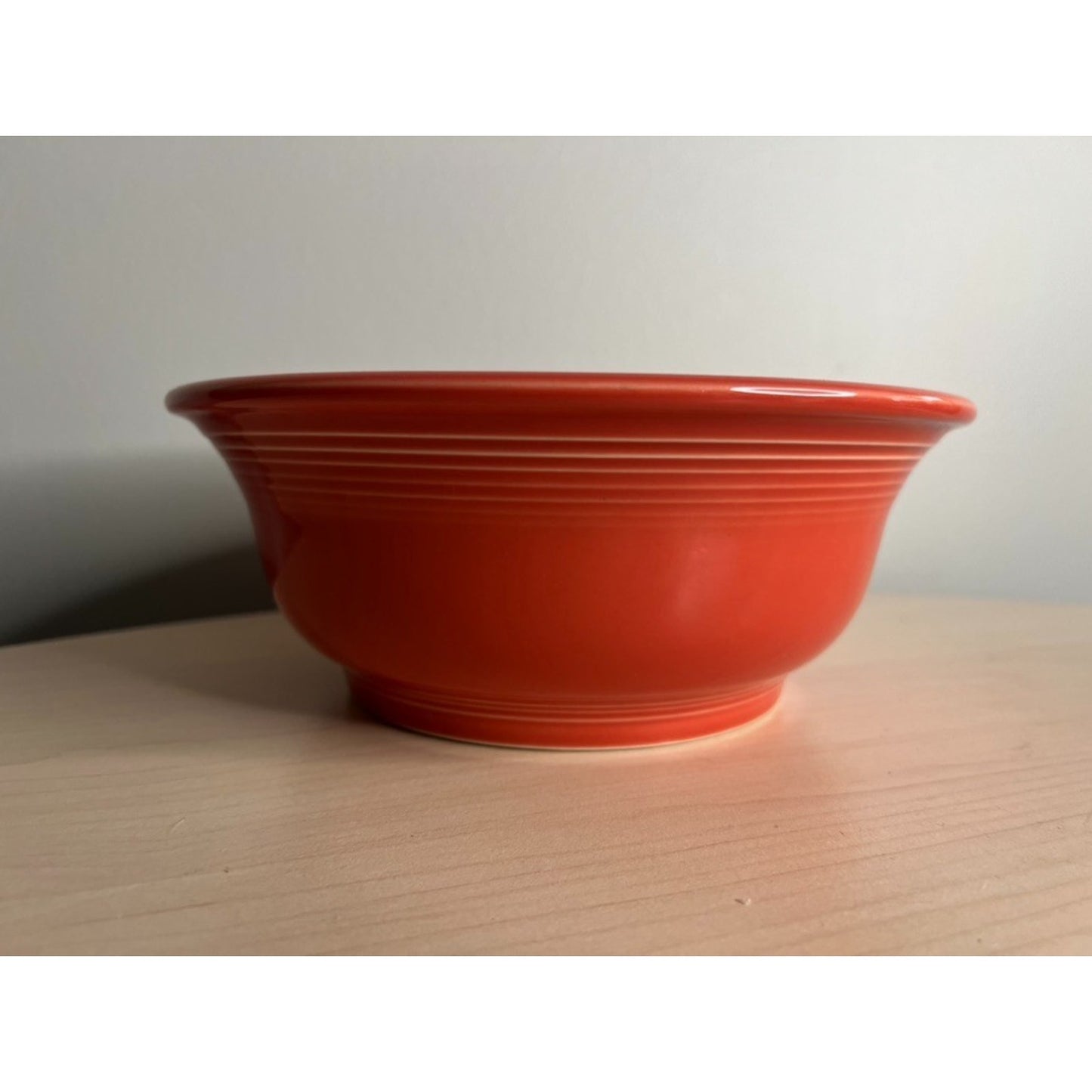 Fiesta Serving Bowl Persimmon Orange Post 86 HLC USA Homer Laughlin Retired 8.5"