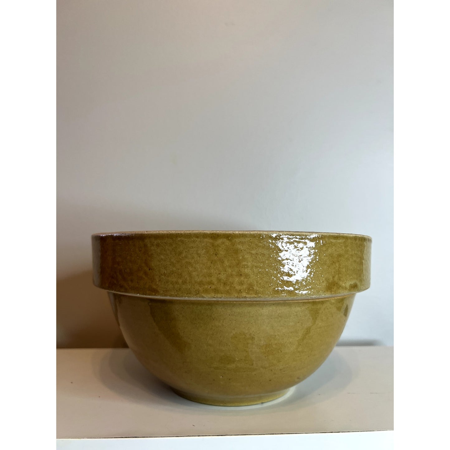 RARE Bauer Pottery Yellow Ware 00 Early Los Angeles Cal 19 Bowl