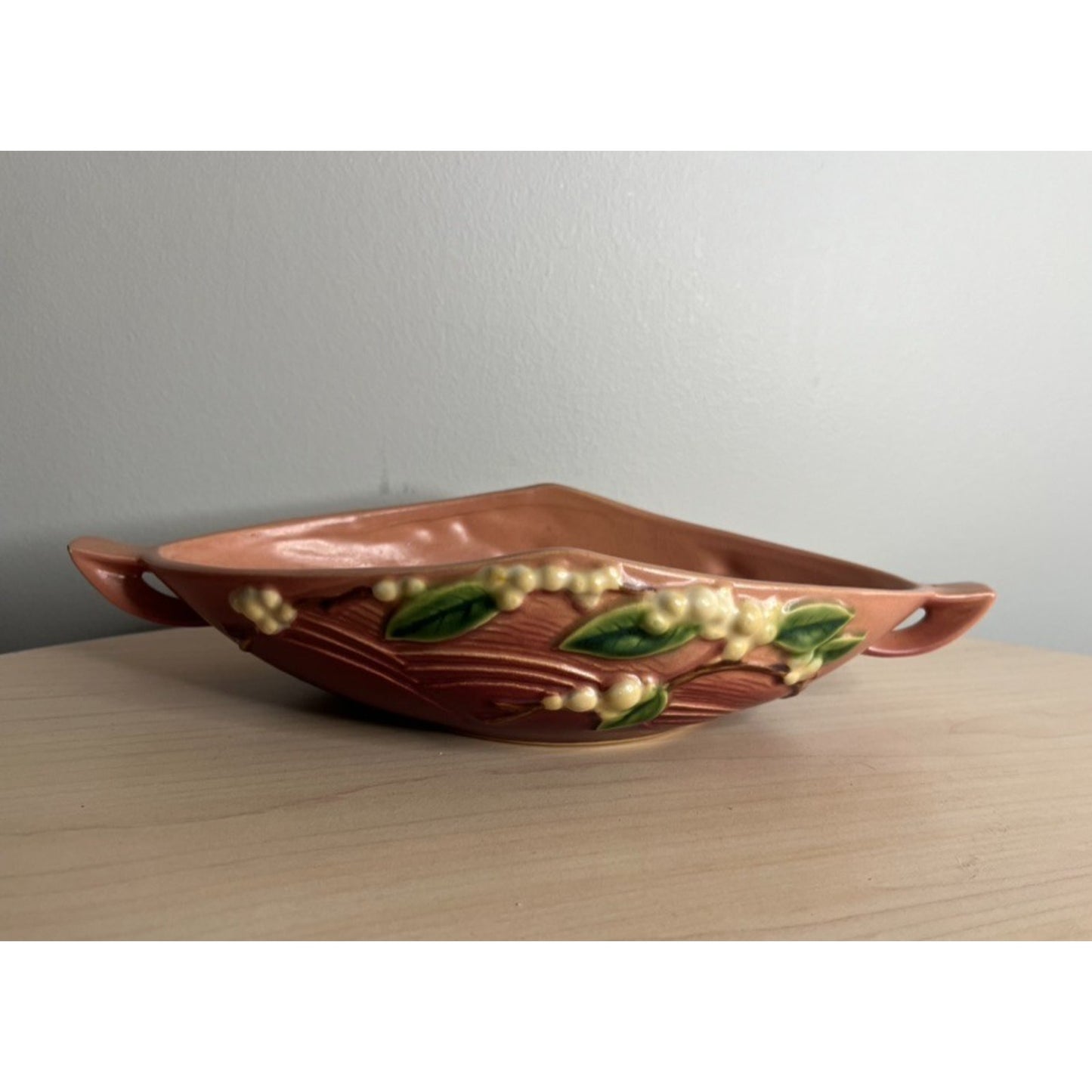 Vintage Snowberry 1BL1-10 Center Console Bowl Pink Matte 10.75"
