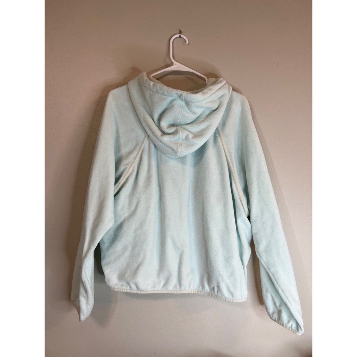Free People Movement Dream Team Medium Aqua Blue Fleece Hoodie M
