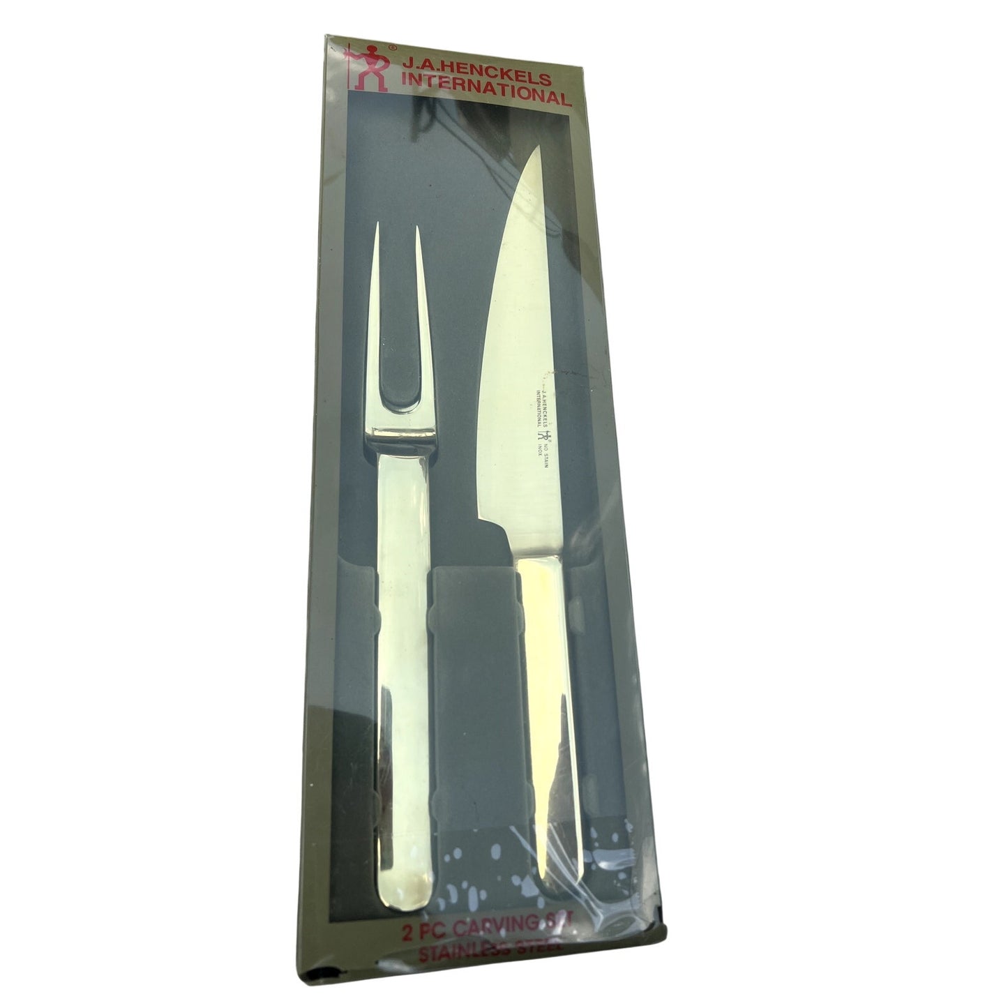 NEW Vintage JA Henckels International 2pc Carving Set in Box 31409 Stainless Steel
