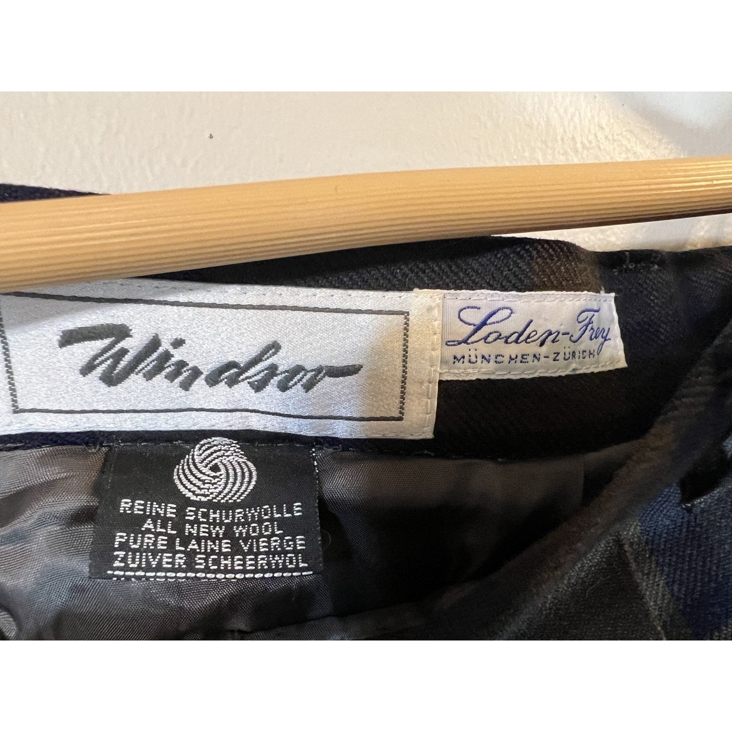Windsor Loden Frey Skirt Women Size 40 100% Lambs wool Tartan Plaid Made Germany