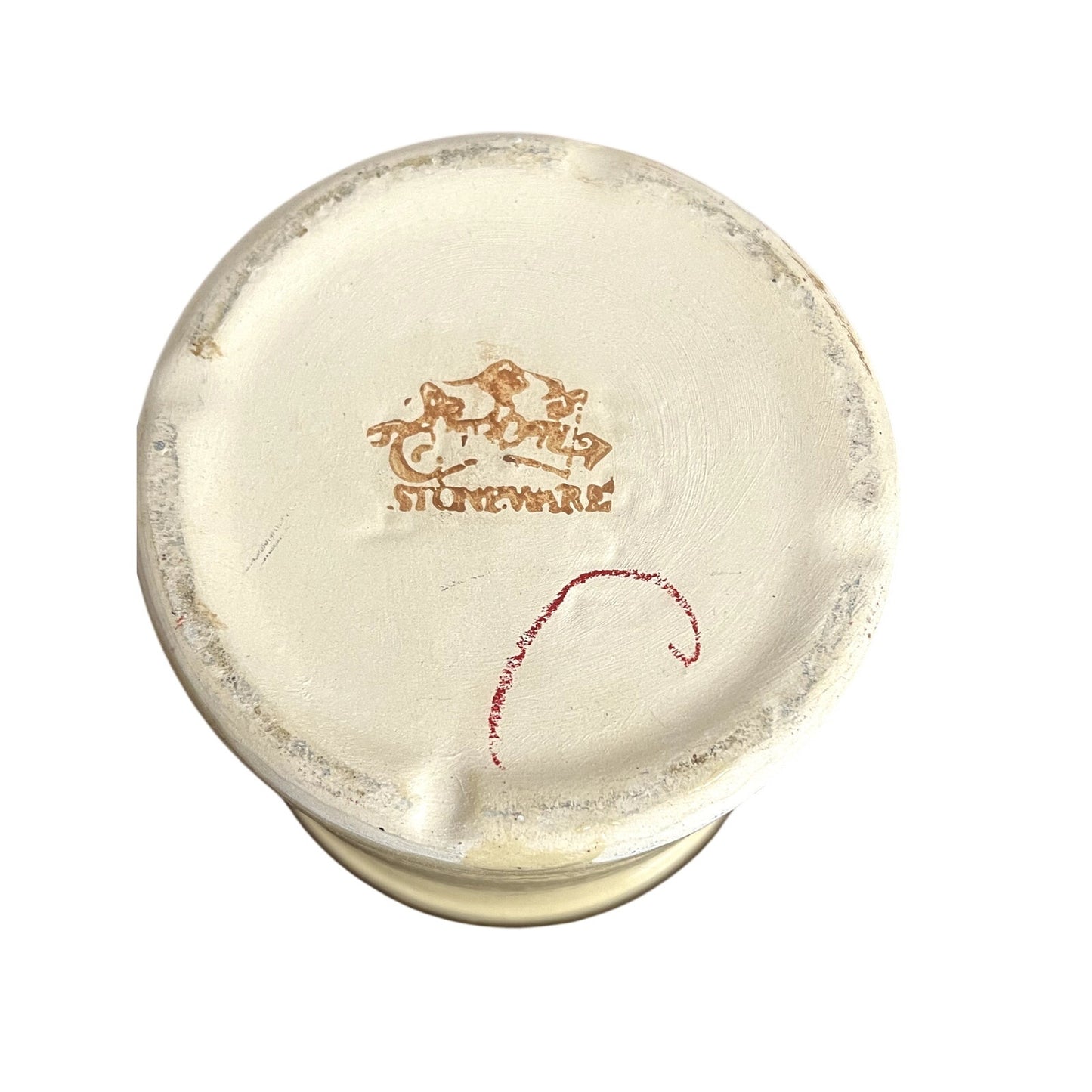 Vintage Blue James Carberry Marmalade Crock Stoneware Pottery 1/4 Gallon USA