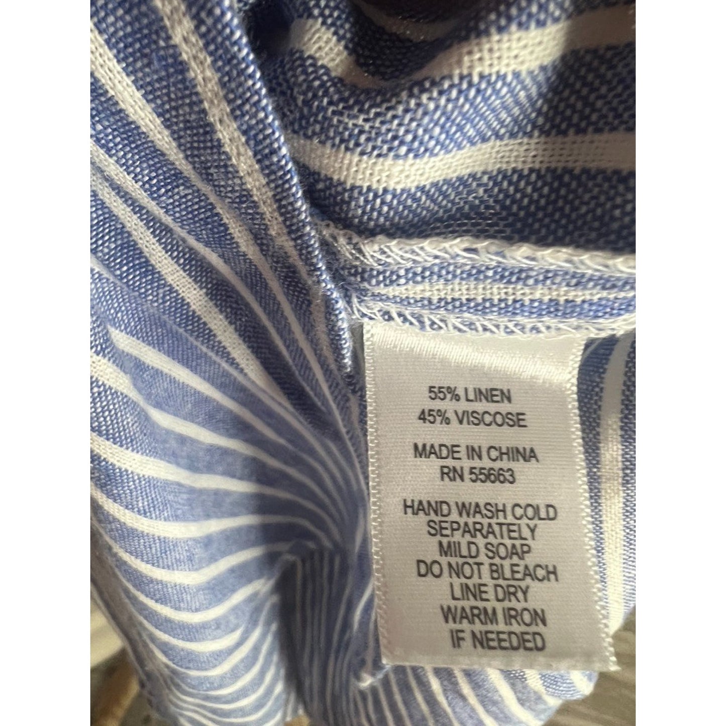 For Cynthia Linen Chambray White Dress M Lagenlook Coastal Luxury Beach Summer