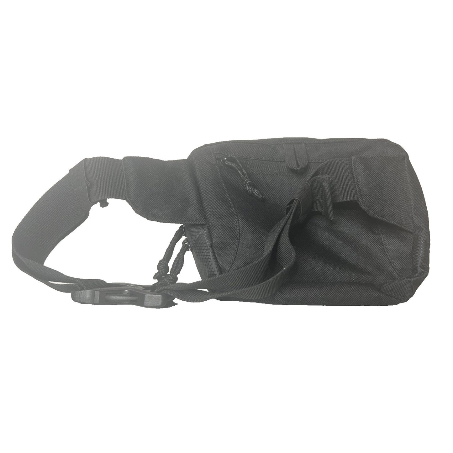 Outdoor Products Waist Fanny Pack Black Hiking Walking Biking 3 Zipper Pockets