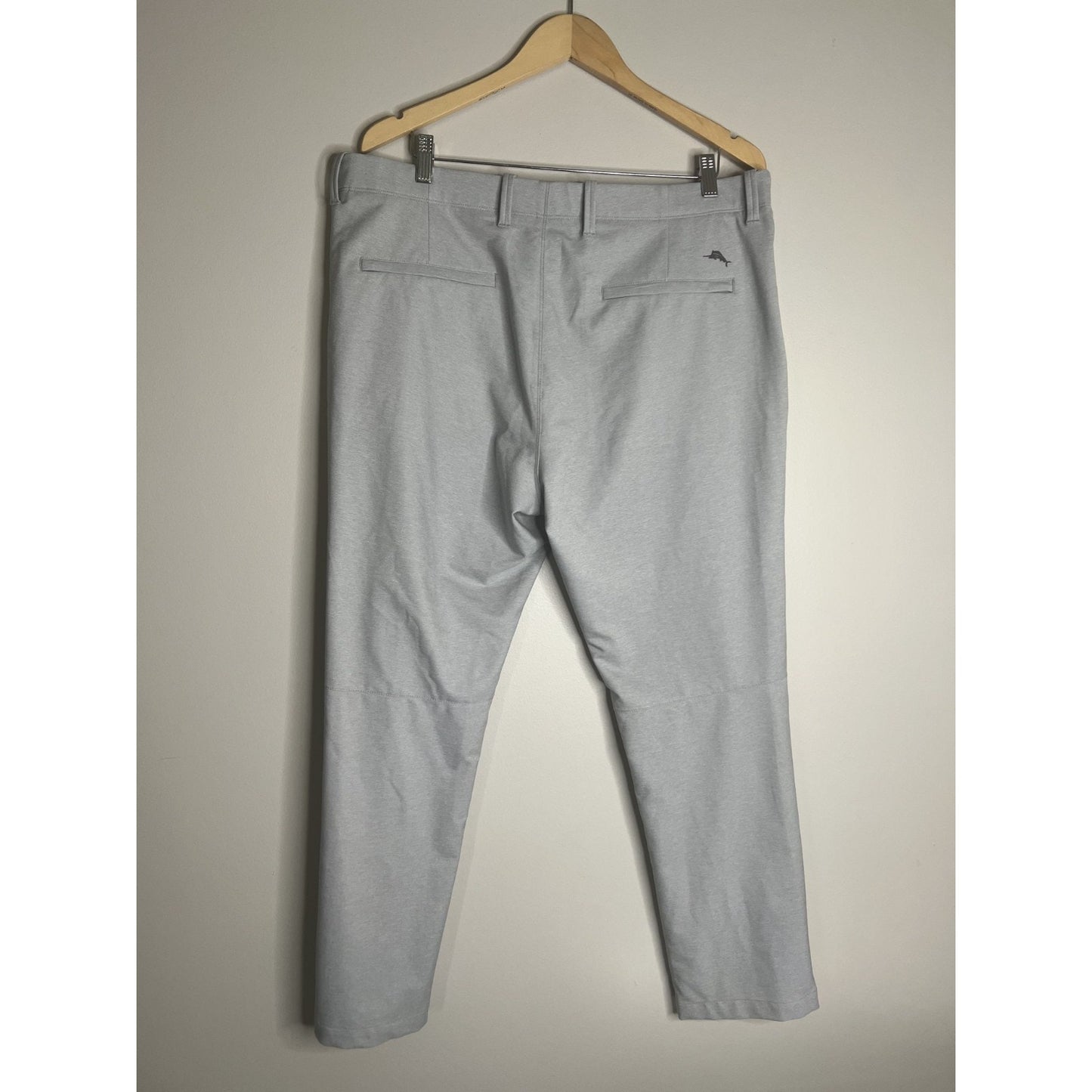 Tommy Bahama On Par Flat Front Pants Mens 38x30 Gray Performance Golf Stretch