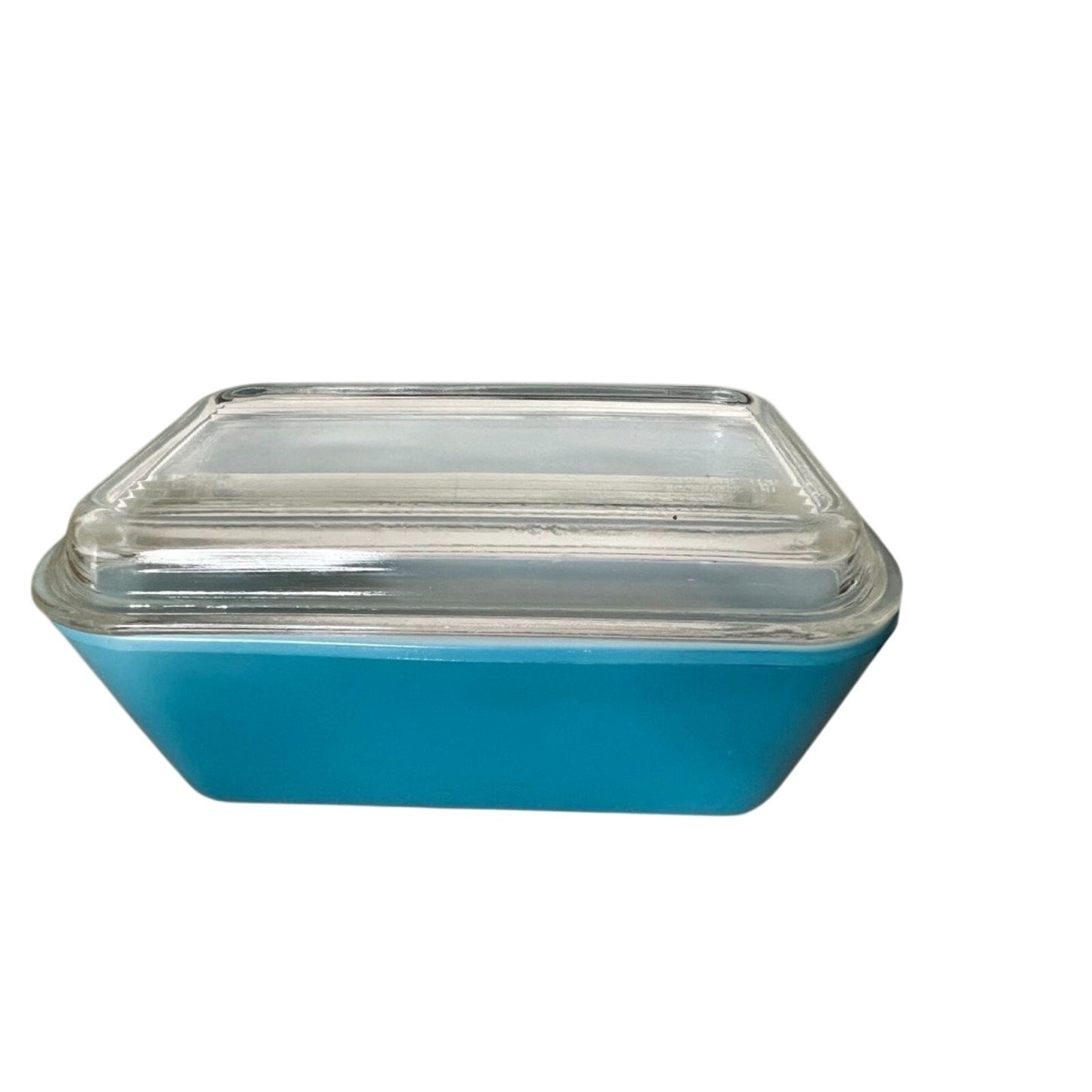 Vintage 1940-1950 Pyrex Blue Refrigerator Dish 502-B