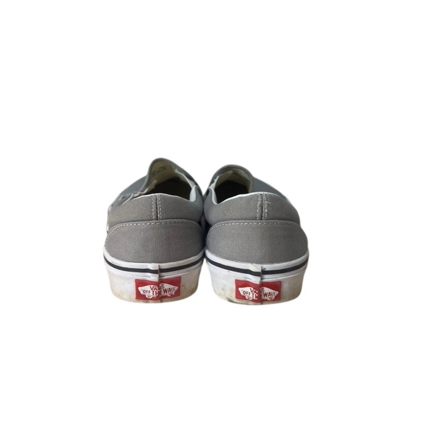 Vans Men's Women's Classic Slip-On Drizzle True Shoes Gray White M 7 / W 8.5