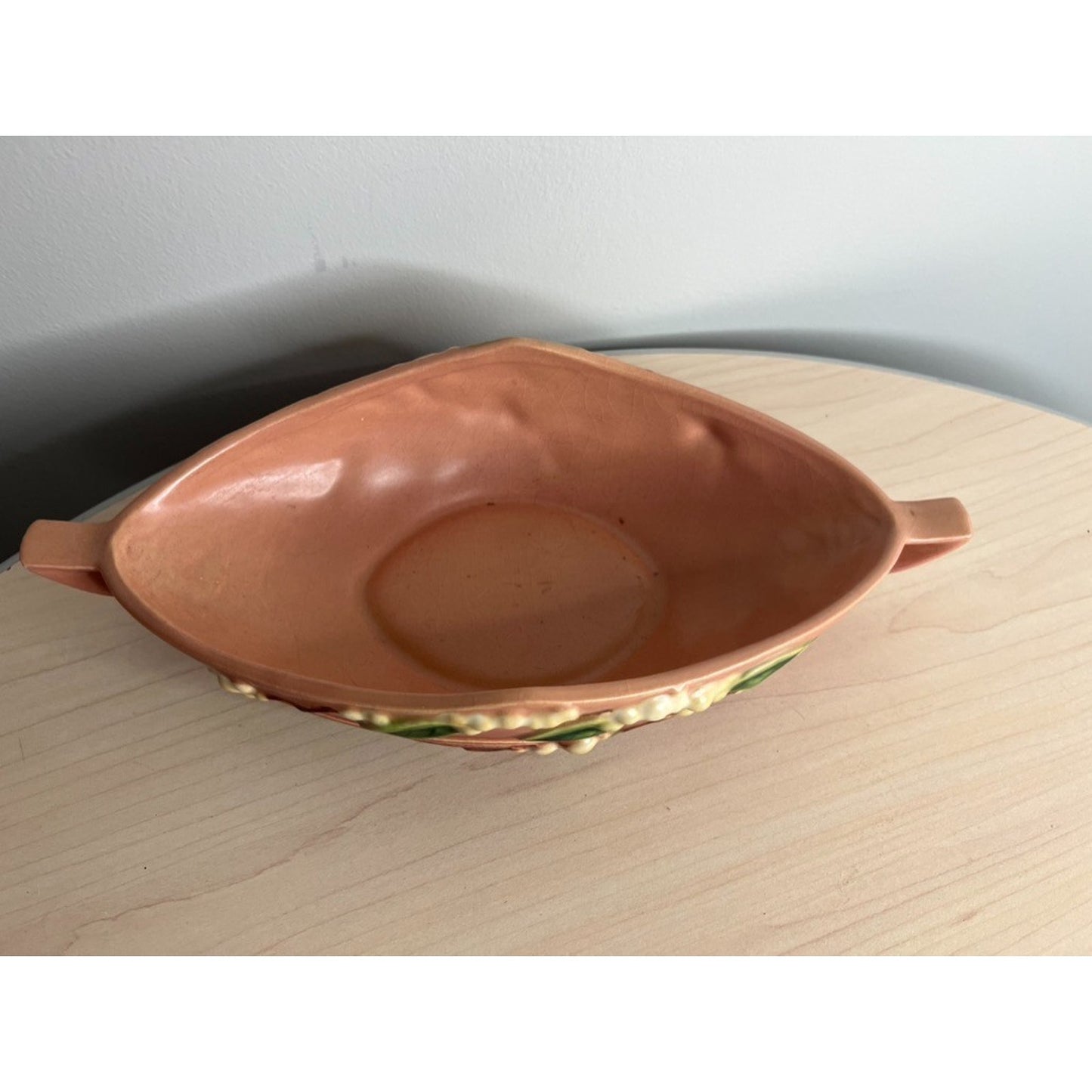 Vintage Snowberry 1BL1-10 Center Console Bowl Pink Matte 10.75"