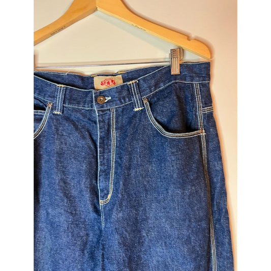 Vintage PJ Mark Jeans Men 34x32 Baggy Loose Fit Y2K Skater Embroidered Cyber