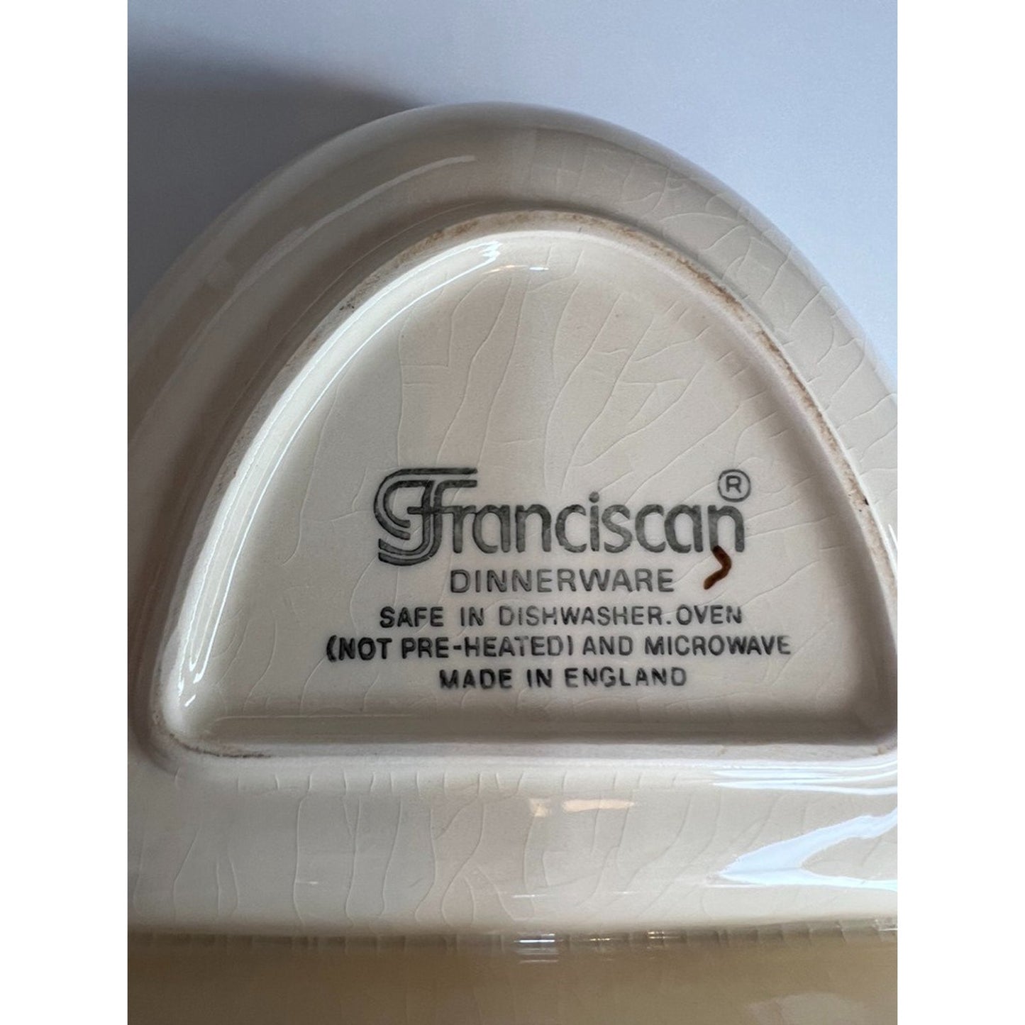 Franciscan Apple Divided Oval Serving Bowl Dish 10 3/4" Made in England