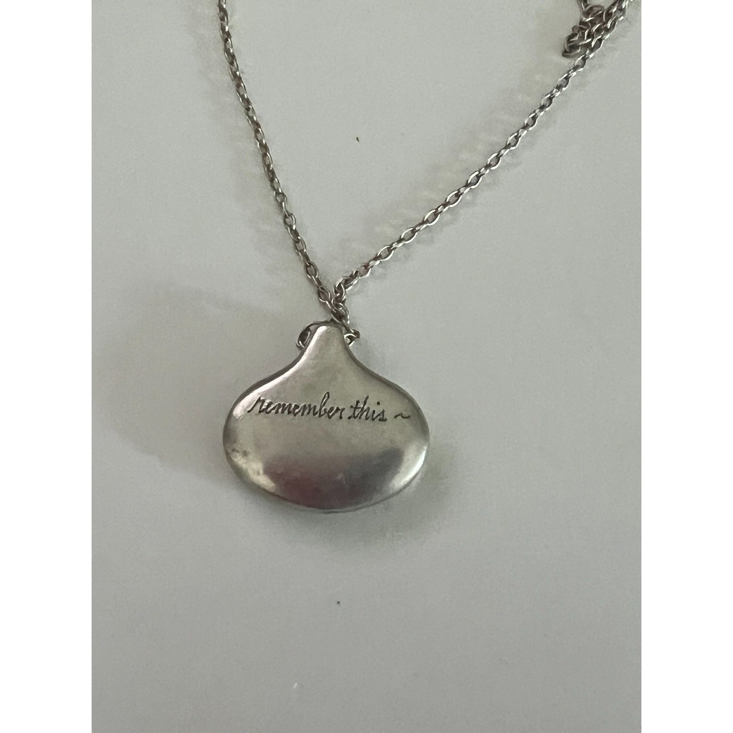 Jeanine Payer Pendant Necklace Sterling Silver - Sylvia Plath Quote VERY Rare