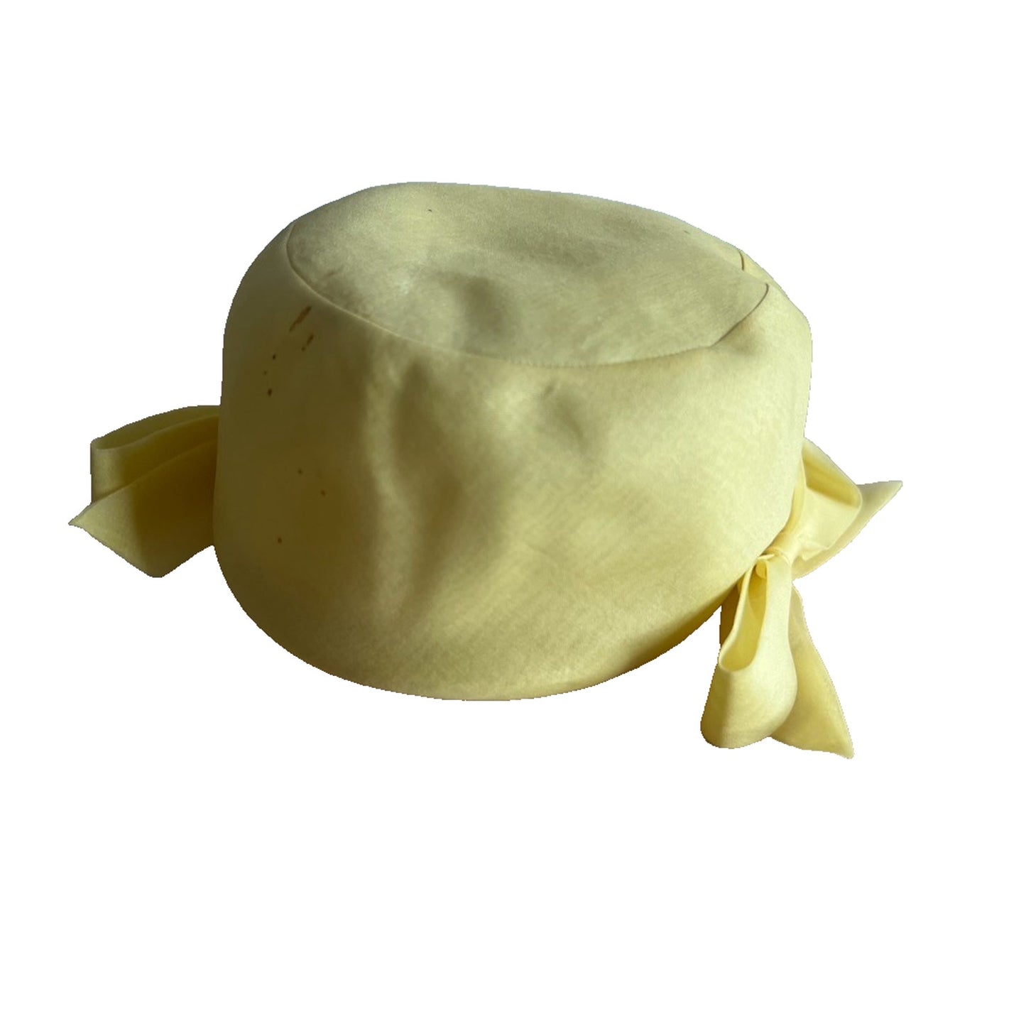 Vintage Made to Order Halston Bergdorf Goodman Yellow Pillbox Hat NYC