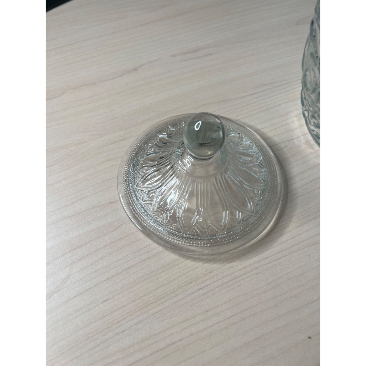 Vintage Anchor Hocking MOTHER'S COOKIES 10.25" Glass Jar & Lid Embossed Clear