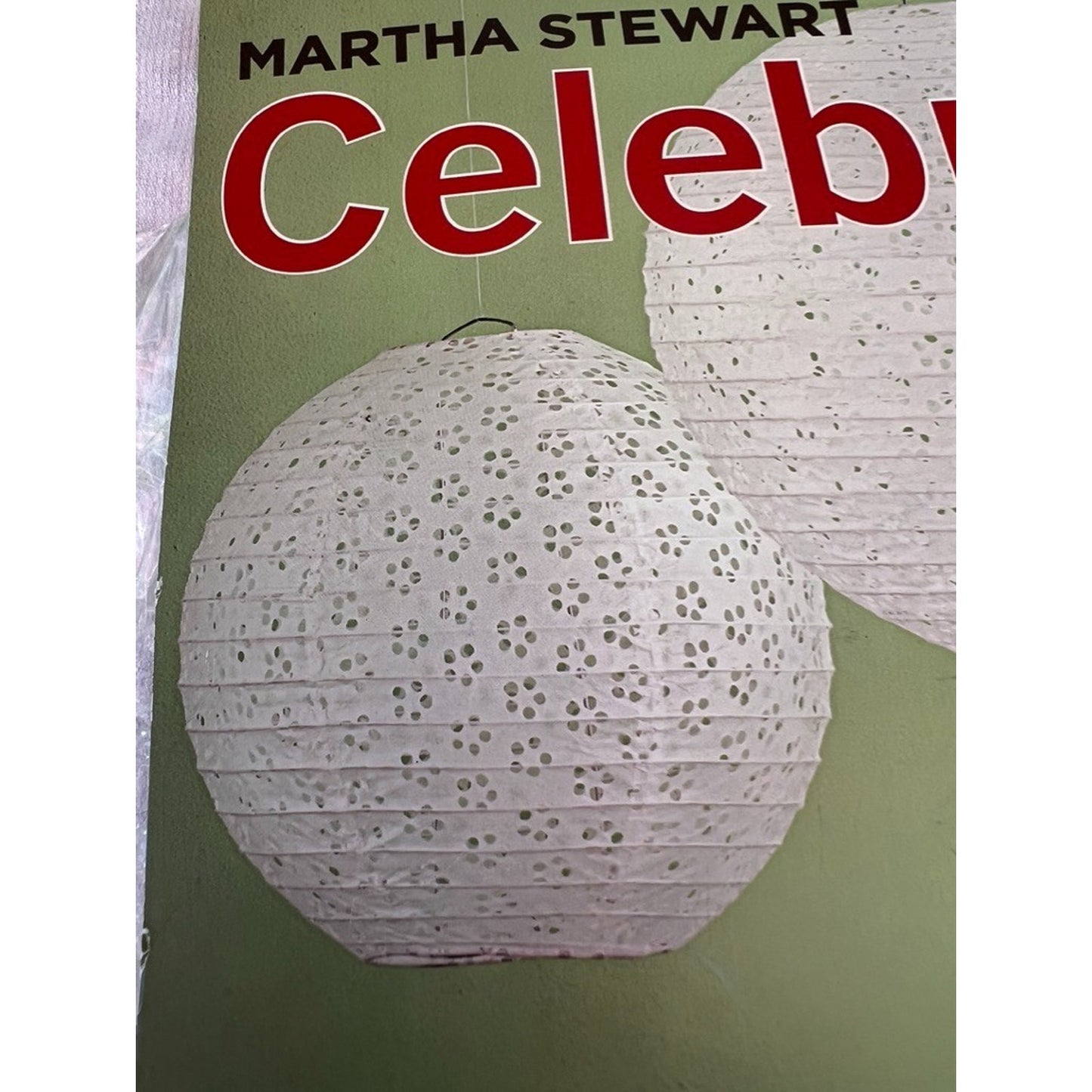 Martha Stewart Celebrate Eyelet Paper Lanterns (pack of 3) Shower Decorations