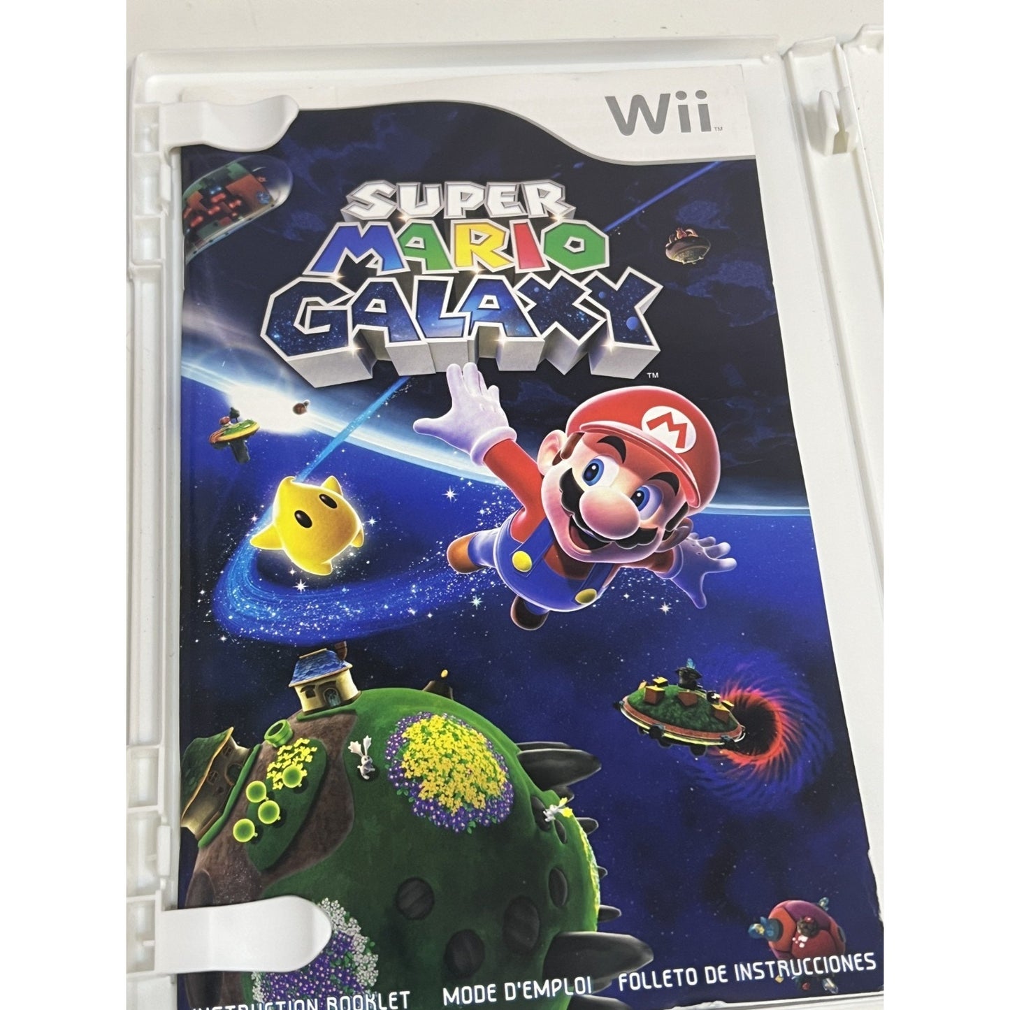Super Mario Galaxy (Nintendo Wii, 2007) WITH MANUAL. Tested!