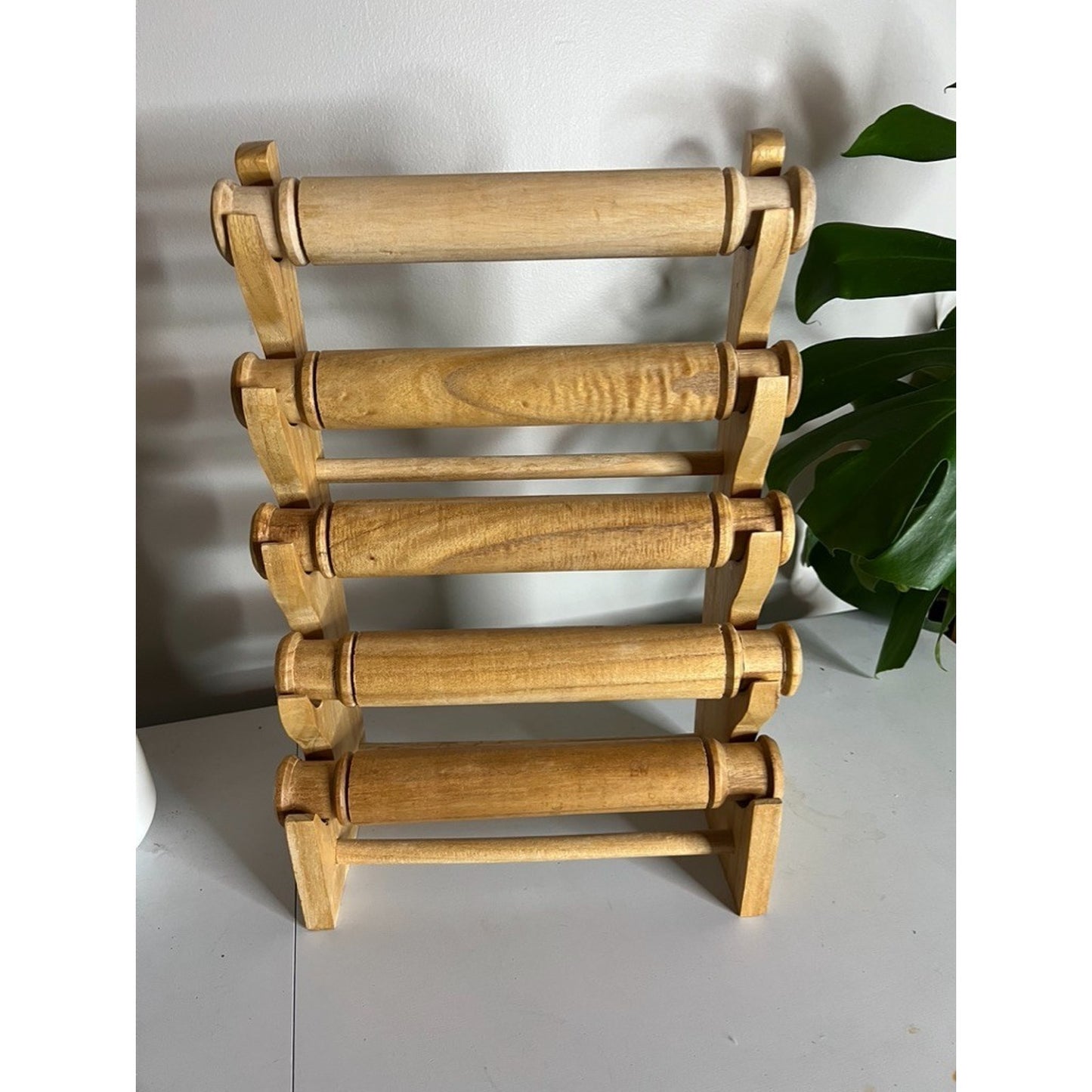 Bracelet Stand and Display 5 Tier Bracelet Holder Wooden Bracelet Organizer